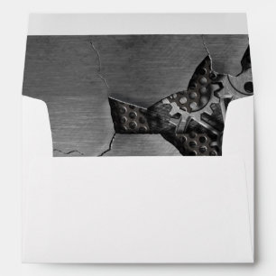 Metal background with mechanical damage envelopes