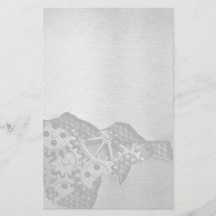 Metal background with mechanical damage stationery