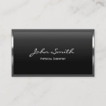 Metal Border Physical Scientist Business Card<br><div class="desc">Metal Border Physical Scientist Business Card.</div>