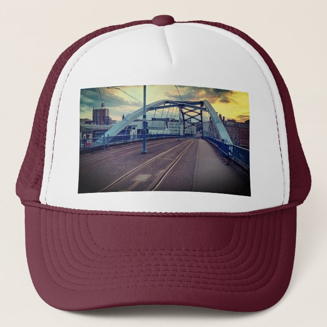 Metal bridge trucker hat (Front)