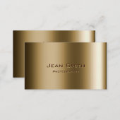 Metal Bronze Photographer Business Card (Front/Back)