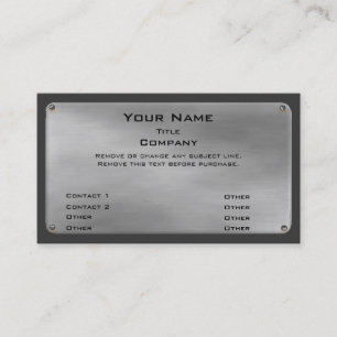 Metal Business Card II -silver-