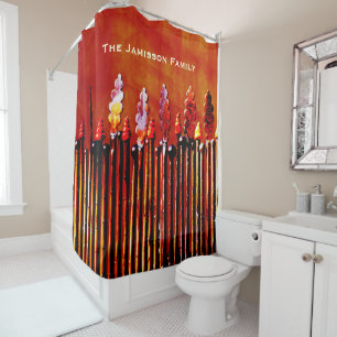 Metal Candles Personalised Colourful Shower Curtai Curtain