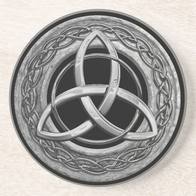 Metal Celtic Trinity Knot Coaster (Front)