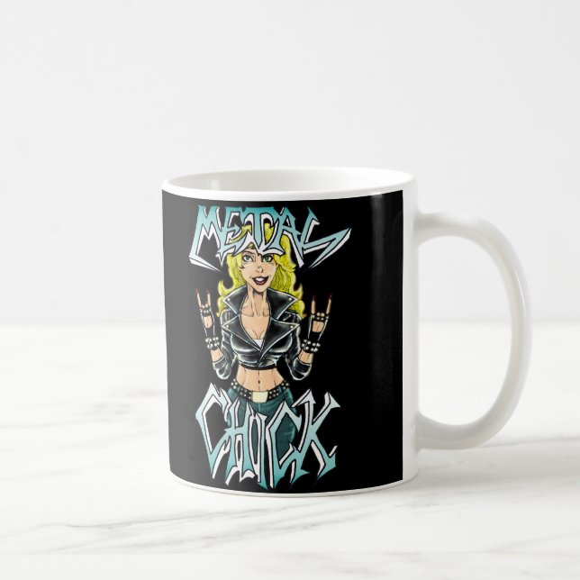 Metal Chick Coffee Mug (Right)