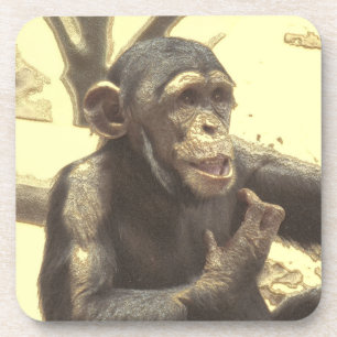 metal Chimp Coaster