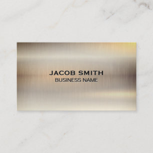 Metal Chrome Background Business Card