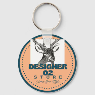 Metal Circle Keychain