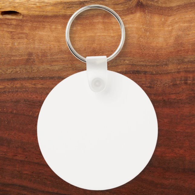 Metal Circle Keychain, 2" Key Ring (Back)