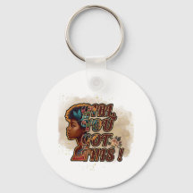 Metal Circle Keychain – Girl, You Got This!