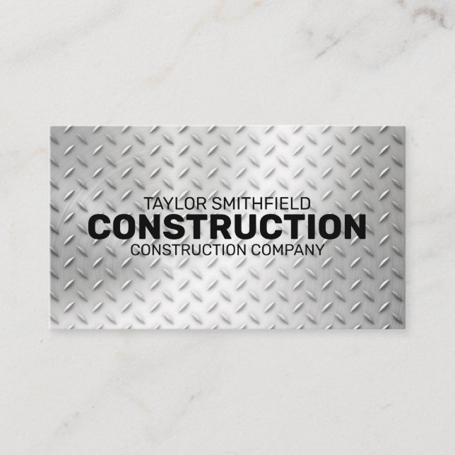 METAL CONSTRUCTION PROFESSIONAL BUSINESS CARD (Front)