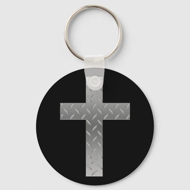 metal cross key ring (Front)