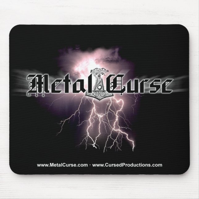 Metal Curse logo mousepad (Front)
