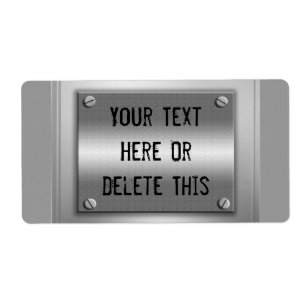 Metal Custom Nameplate Labels
