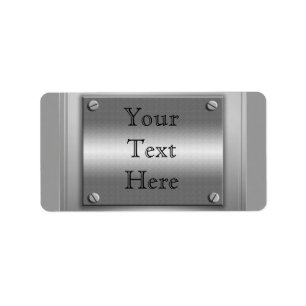 Metal Custom Nameplate Labels