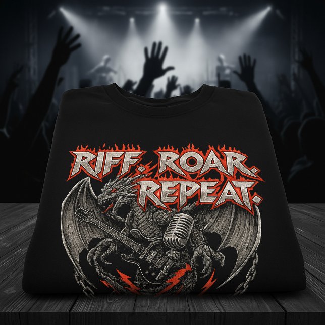 Metal Day Shirt – Riff. Roar. Repeat. Heavy Metal  (Creator Uploaded)