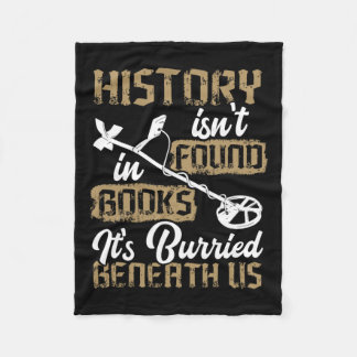 Metal Detecting Archaeology Adventure Metal Detect Fleece Blanket