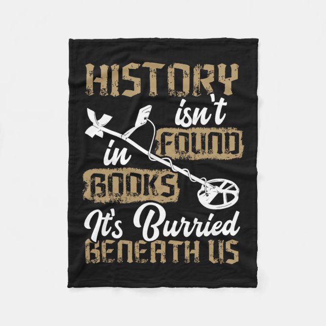 Metal Detecting Archaeology Adventure Metal Detect Fleece Blanket (Front)