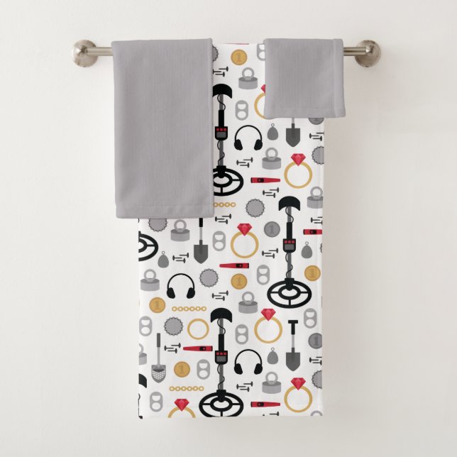 Metal Detecting Bath Towel Set (Insitu)