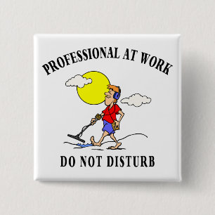 Metal Detecting Gifts 15 Cm Square Badge