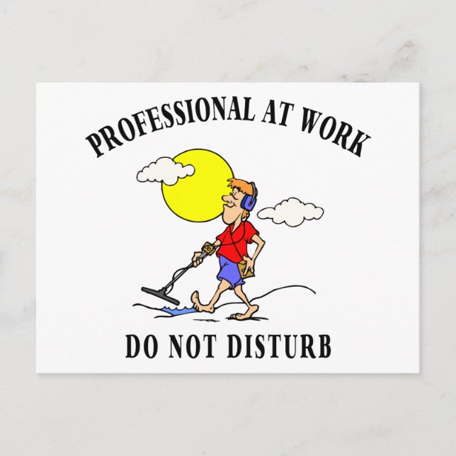 Metal Detecting Gifts Postcard (Front)