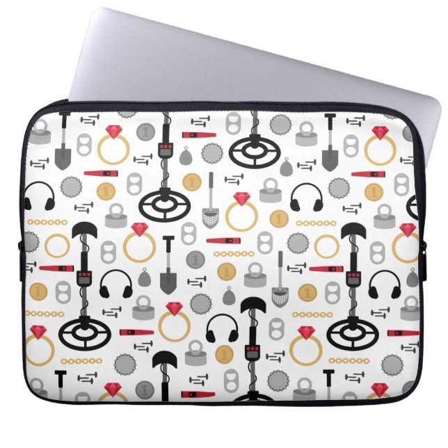 Metal Detecting Laptop Sleeve (Front)