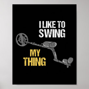 Metal Detecting Metal Detector Dirt Fishing Poster