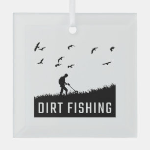 Metal Detecting Metal Detector Glass Tree Decoration