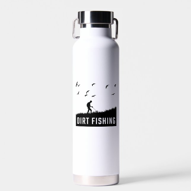 Metal Detecting Metal Detector  Water Bottle (Front)