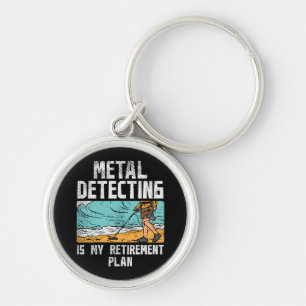 Metal Detecting Retirement Key Ring