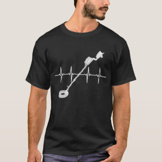 Metal Detecting The Heart Beat T-Shirt