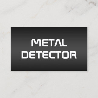 Metal Detector Business Card