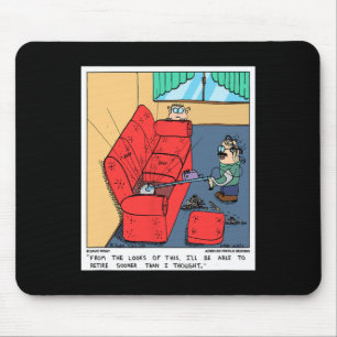 Metal Detector The Couch Funny Prospecting Novelty Mouse Pad
