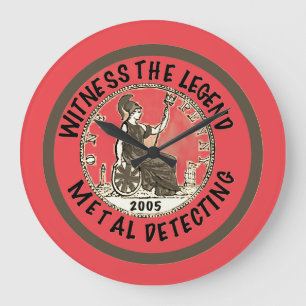Metal Detectorist 21st Birthday Large Clock