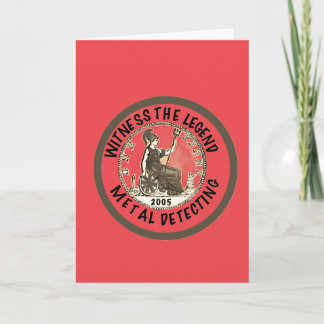 Metal Detectorist 21st Birthday T-shirt Card