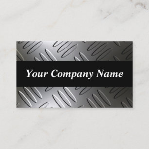 Metal Diamond Plate Indestructible Business Cards
