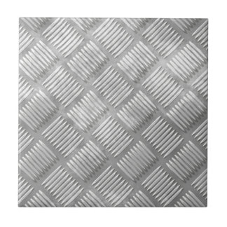 Metal diamond plate tile