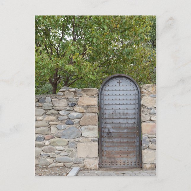 Metal Door And Wall Postcard (Front)