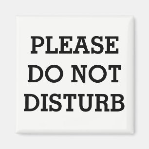 METAL DOOR MAGNET "DO NOT DISTURB"
