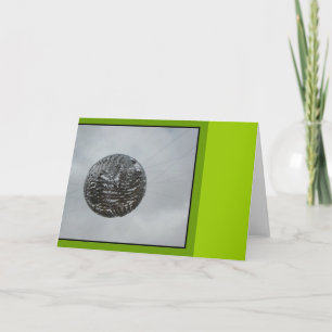 Metal Fern Ball in Air Greeting Card