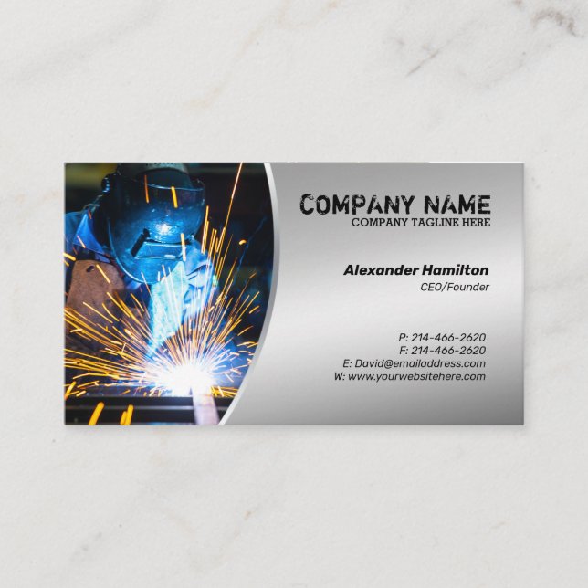 Metal Finish Business Card (Front)