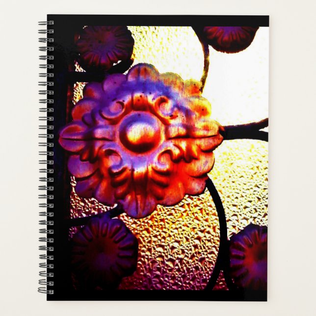 Metal Flower Planner (Front)