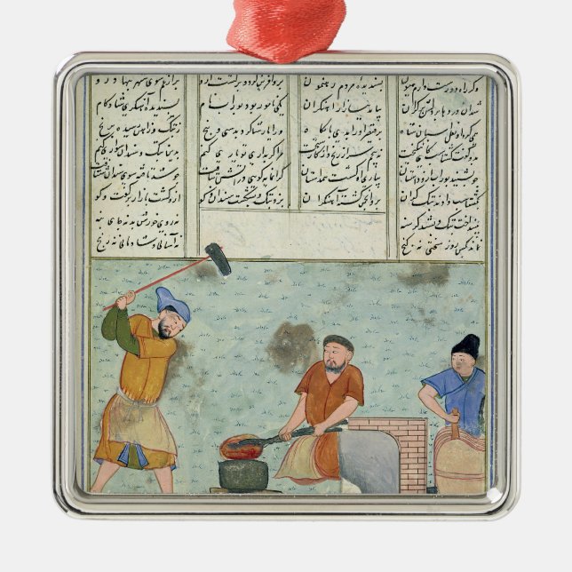 Metal forge, from 'Shah-Nameh Tree Decoration (Front)