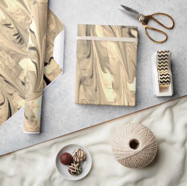 Metal Fudge glossy wrapping paper (Crafts)