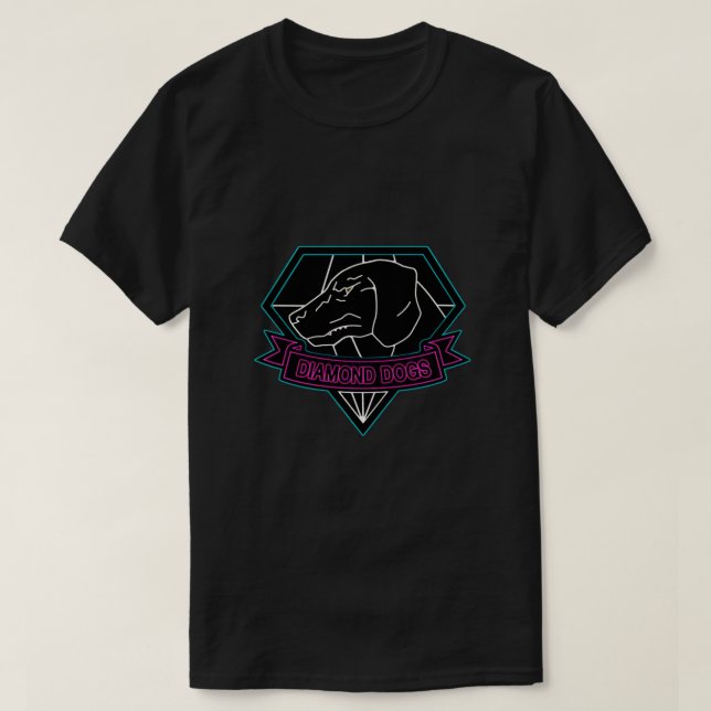 ° METAL GEAR SOLID ° Diamond Dogs Neon Logo Essent T-Shirt (Design Front)