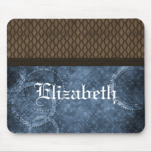 Metal Gear Steampunk Mousepad, Blue Mouse Pad