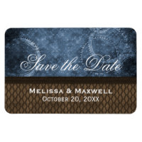 Metal Gears Save the Date Flexi Magnet, Blue
