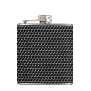 Metal grid pattern - background hip flask