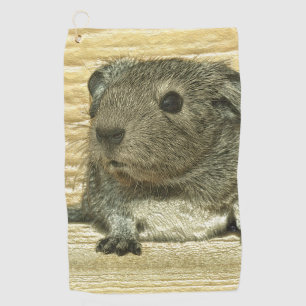 metal guinea pig golf towel