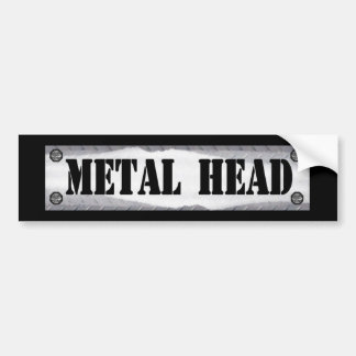 Metal Head Bumper Sticker